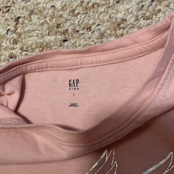 Gap Pink Unicorn Short Sleeve Tshirt Size L - Picture 2 of 3